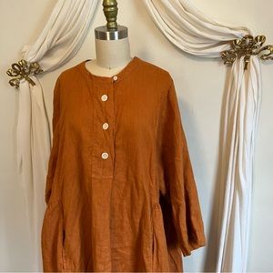 Toast Linen Dress